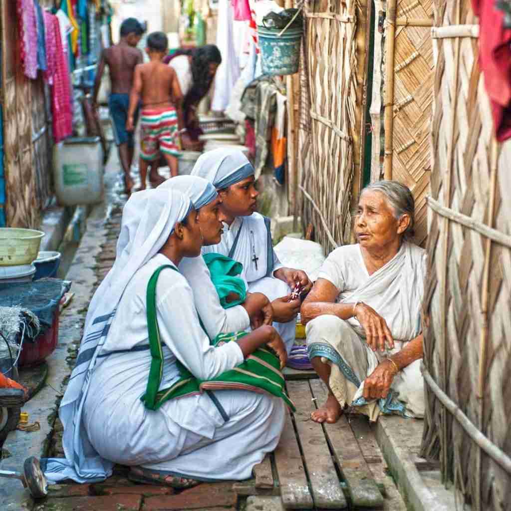 Sisters of Compassion ministers to woman living in the slums