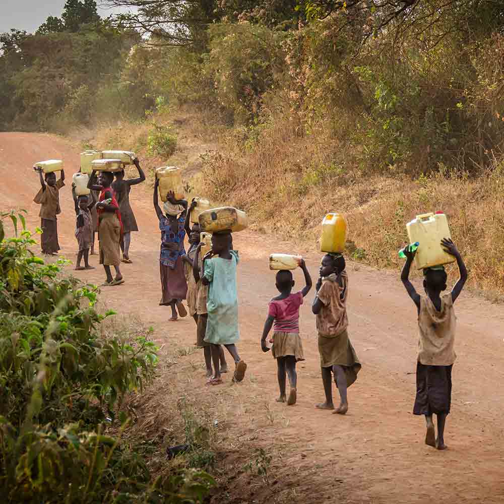 In areas such as sub-Saharan Africa, many people must walk 30 minutes or more to collect water for their daily needs.