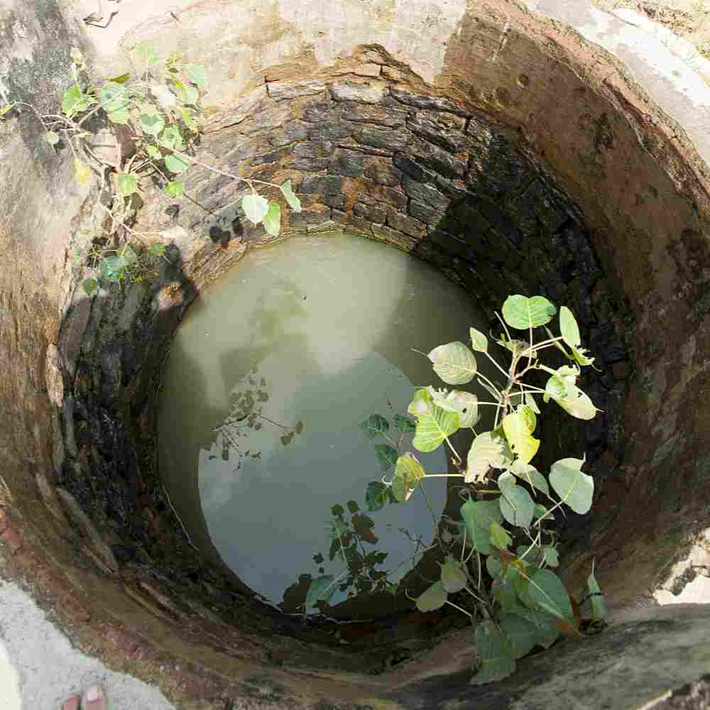 The villagers have no choice but to drink from a well that has dirty and muddy water as there is no other pure and safer drinking water. Consuming such germs and bacteria infested water people suffer from water-born diseases.