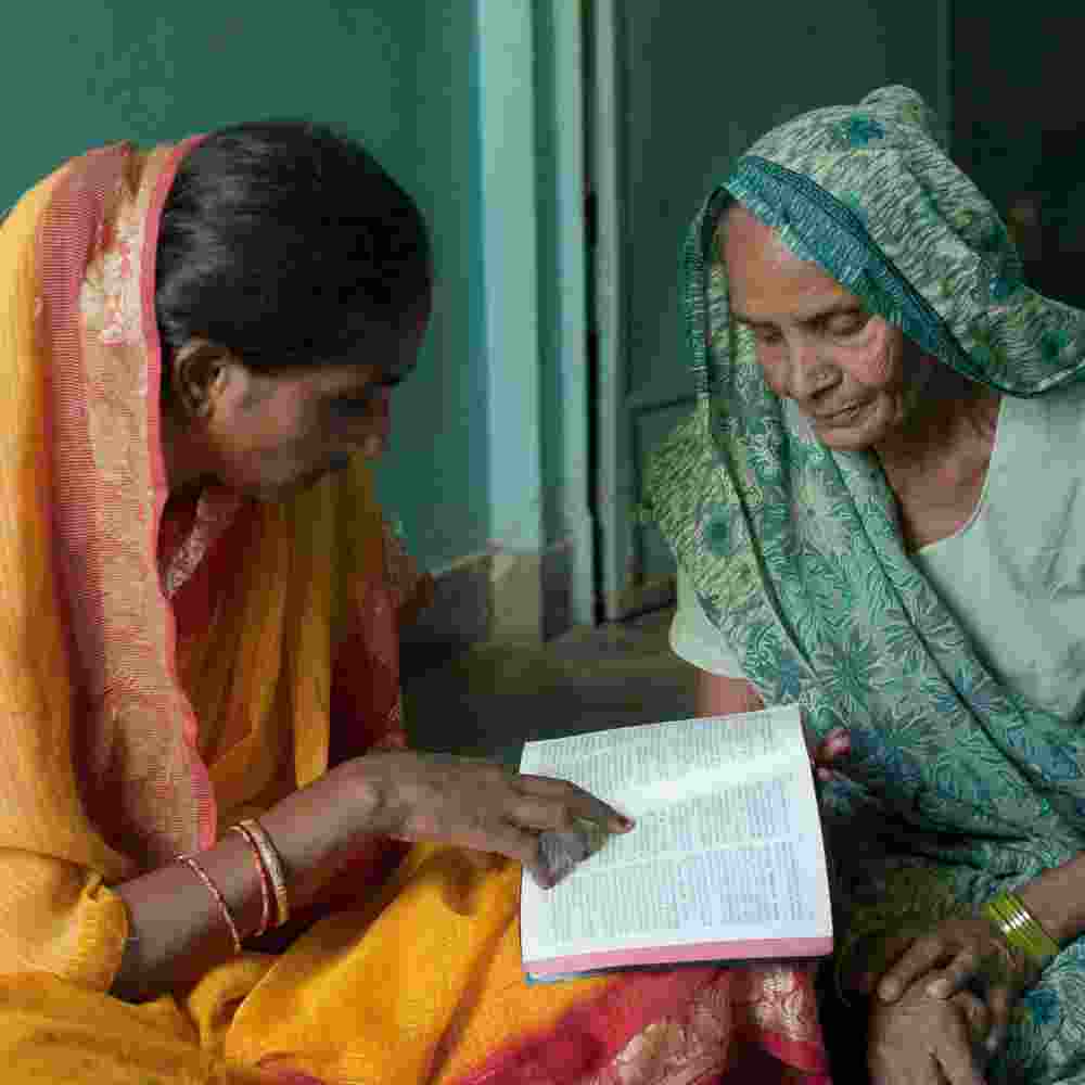 Through literacy these women can now read God's Word, the Bible