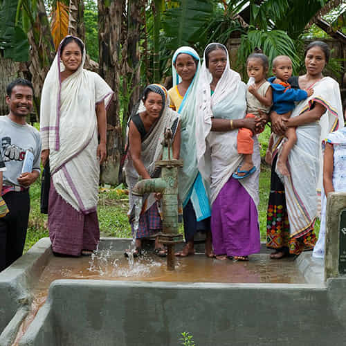 Health of village communities are improved clean water through GFA World Jesus Wells