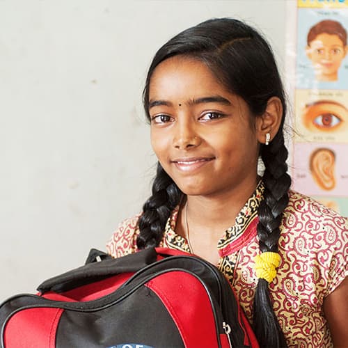 Ashima, a girl beneficiary of GFA World child sponsorship program