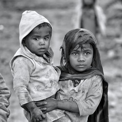 Children in poverty from Pakistan