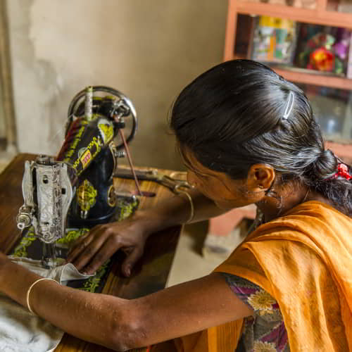 GFA World income generating gift of a sewing machine helps alleviate from poverty