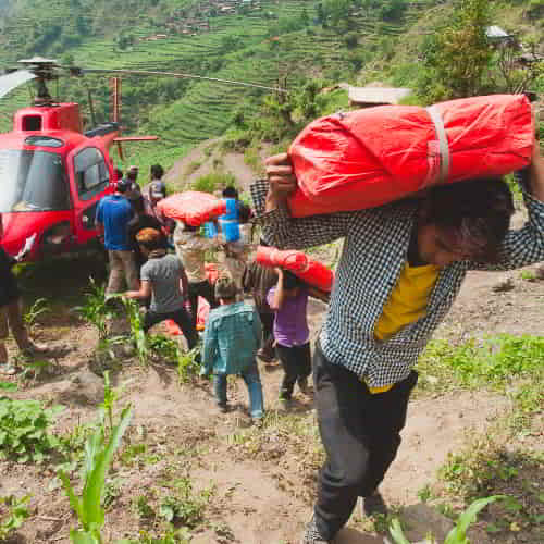 GFA World compassion services bringing disaster relief to earthquake victims