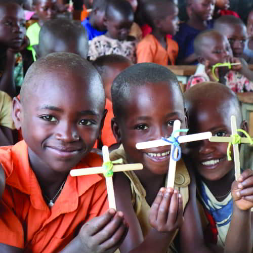 Children in Rwanda under the GFA Child Sponsorship Program
