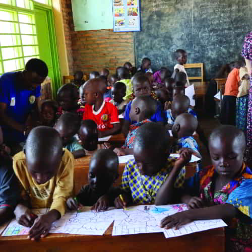 Children in school through GFA World Child Sponsorship Program in Rwanda