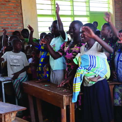 Children in Rwanda enrolled in GFA World Child Sponsorship Program