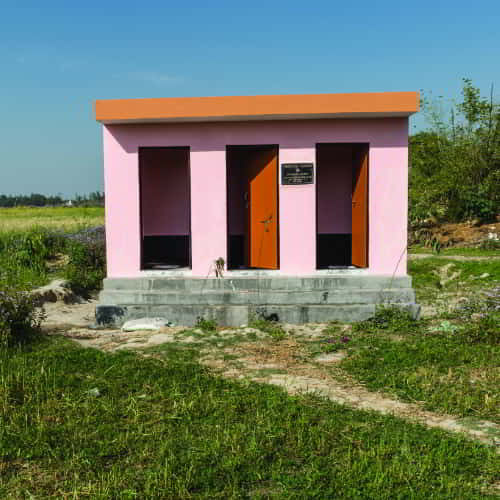 GFA World's modern outdoor toilet sanitation project