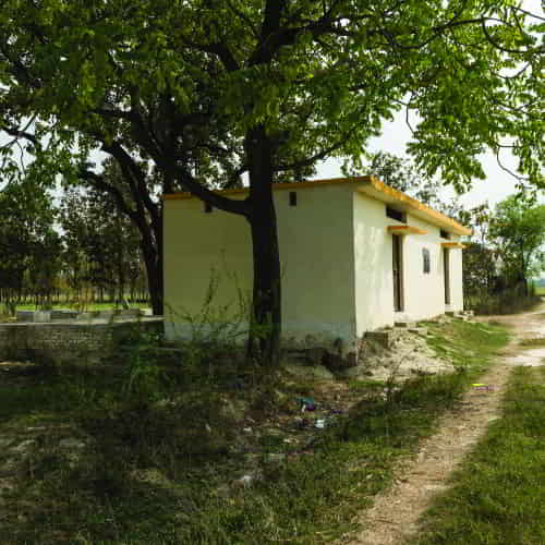 GFA World modern outdoor toilet sanitation project in South Asia