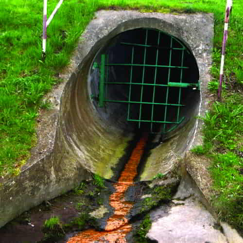 Environmental contamination due to sewage spills