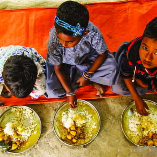 Meals provided through sponsorship go a long way in curbing malnutrition