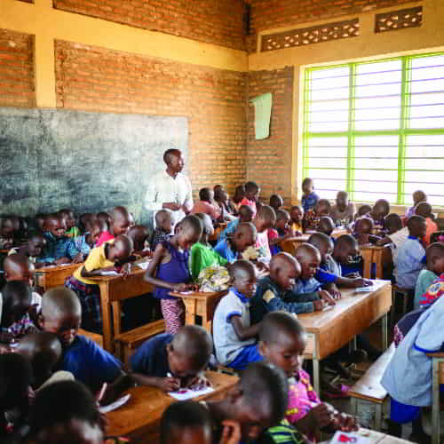 At GFA , the child sponsorship program aims to keep children in school by supplying them with tuition and supplies, providing tutoring for those who need more help and nurturing a general understanding of why education is key to breaking through poverty