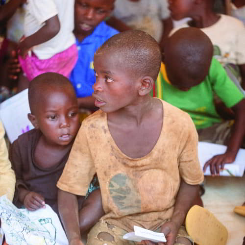 Children in poverty in Africa