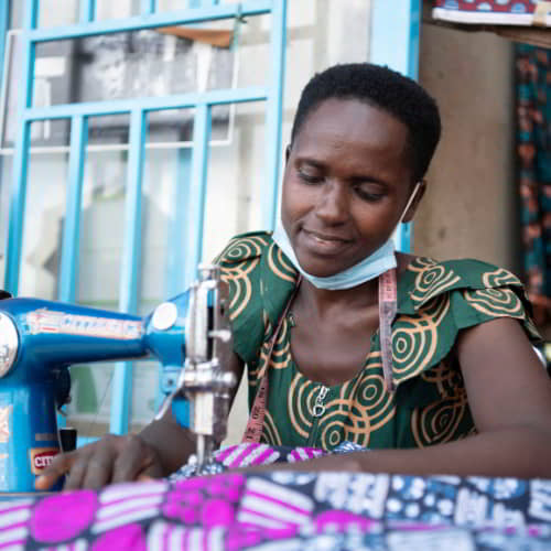 GFA World helps women fight financial illiteracy through vocational training programs like tailoring classes