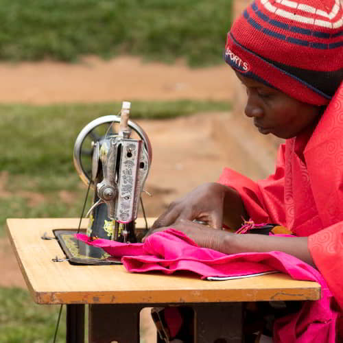 GFA World is one of the charities that help widows through income generating gifts like sewing machines