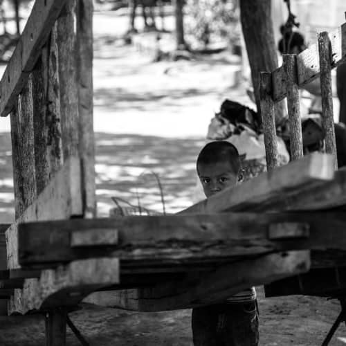 Young boy in poverty from Nicaragua