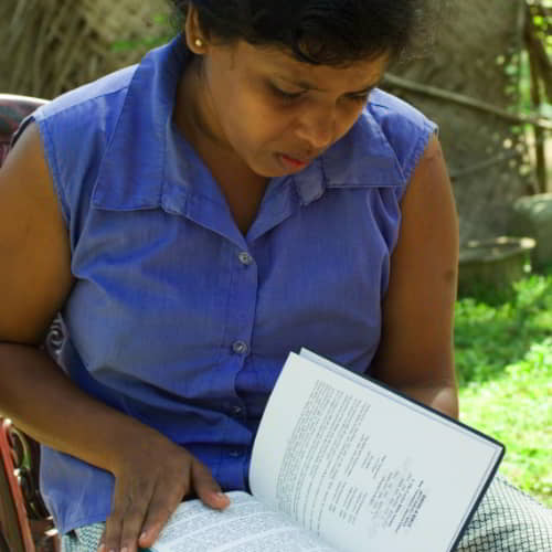 Through literacy women in poverty are able to read God's Word