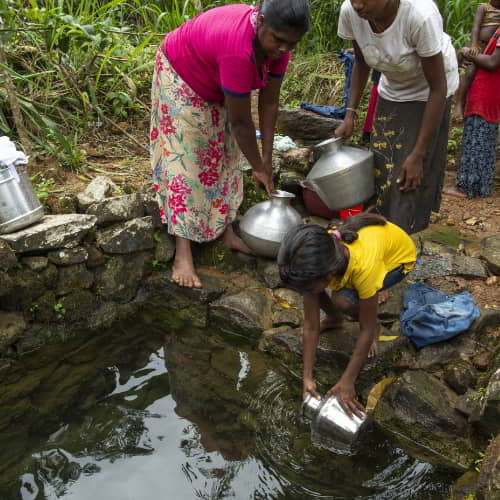 Many communities in poverty are dependent on contaminated water sources