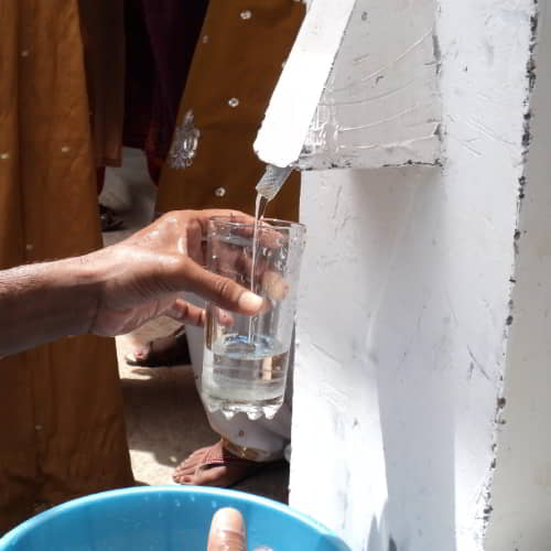 GFA World BioSand water filter providing clean water for Aanjay and their village