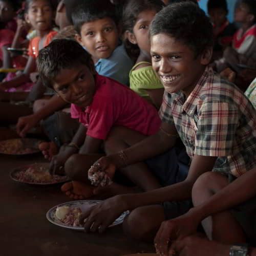 GFA World child sponsorship alleviates poverty through free meals