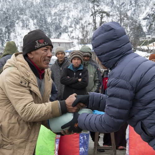 GFA World distributes winter cloths and blankets as Christmas gifts to the missionaries and people in poverty