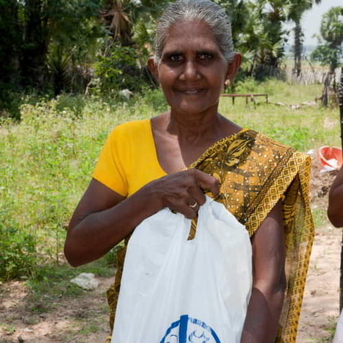 GFA World disaster relief supplies recipient in Sri Lanka