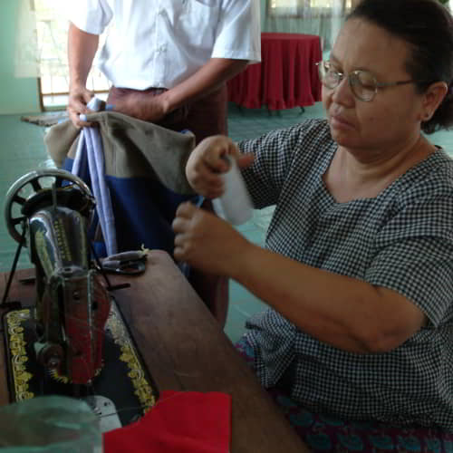 GFA World, a poverty relief organization, provides income generating gifts like sewing machines
