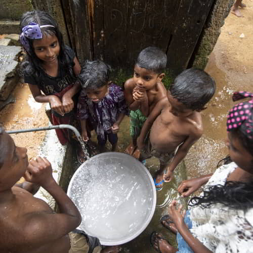 Children enjoy clean water through GFA World Jesus Wells