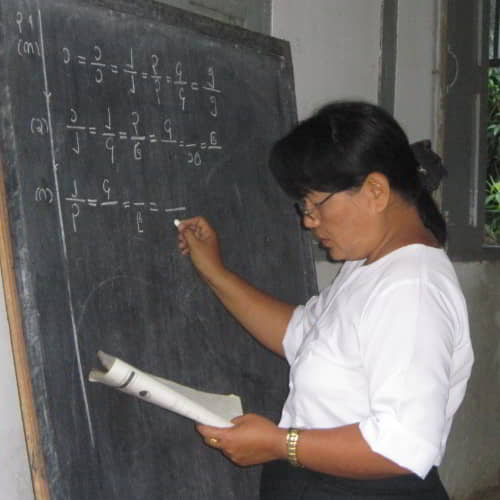 GFA World national missionary teaching math