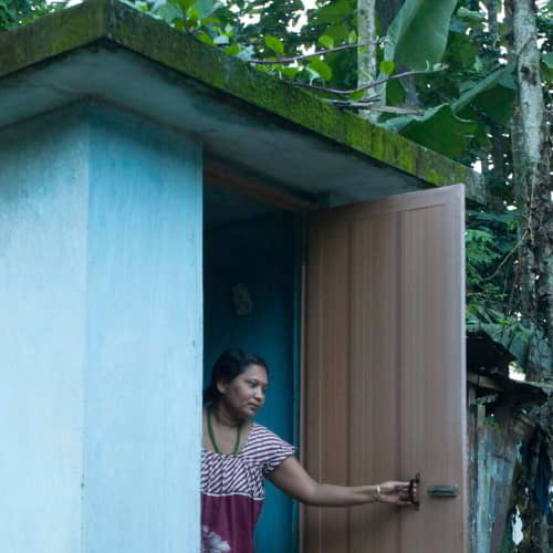 GFA World sanitation facility - outdoor toilet