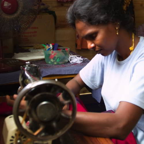 GFA World helps families and children living in poverty through vocational training like tailoring classes