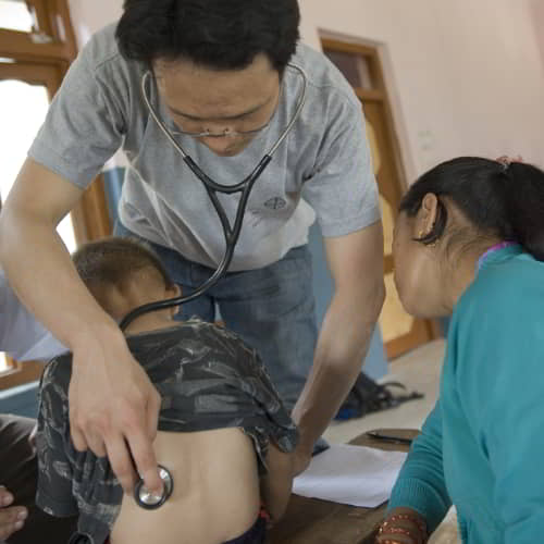GFA World medical missions camp in South Asia