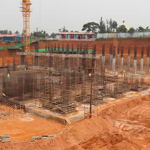 GFA World hospital construction in Kigali Rwanda Africa