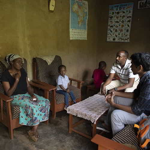 GFA World national missionaries visits family in need in Rwanda Africa