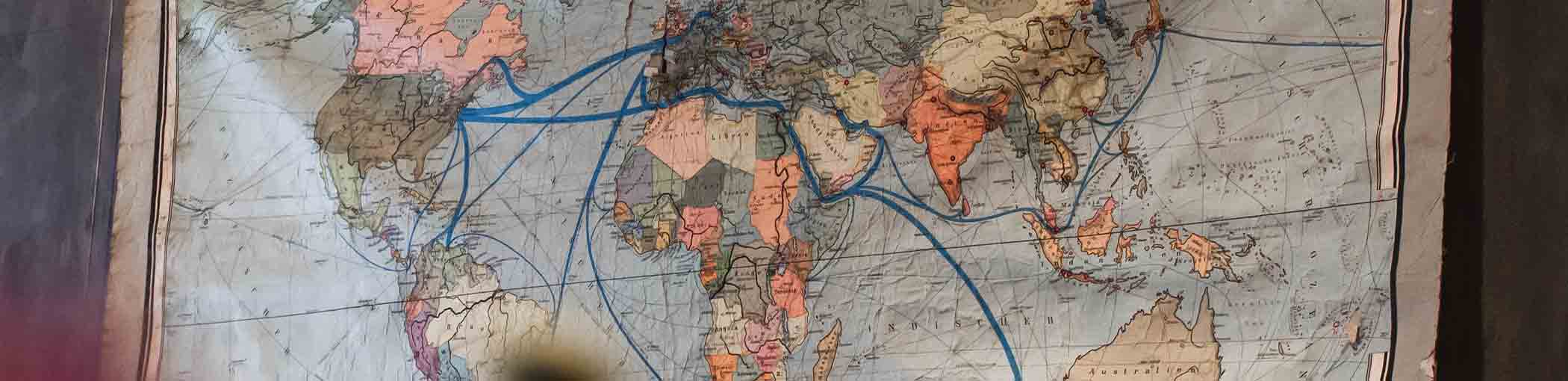 World map highlighting Africa