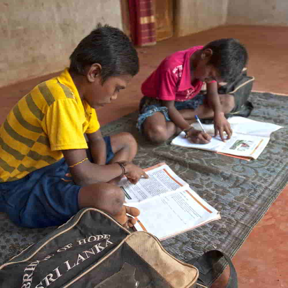 Boys studying in GFA World child sponsorship Bridge of Hope