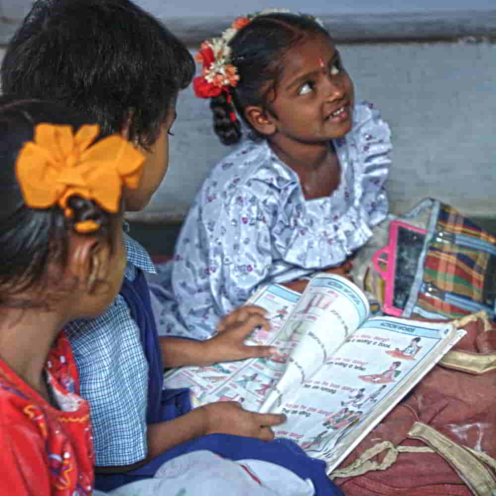 Children learning from GFA World child sponsorship Bridge of Hope