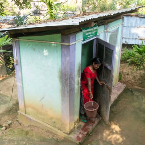 GFA World (Gospel for Asia) sanitation facility - outdoor toilet