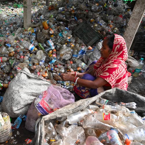 Woman in period poverty in Bangladesh