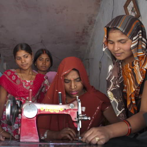 GFA World tailoring classes in communities to teach men and women skills they could turn into consistent income