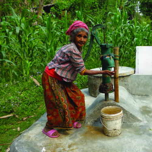 Jesus Well drilled in Asia providing clean water to the villagers